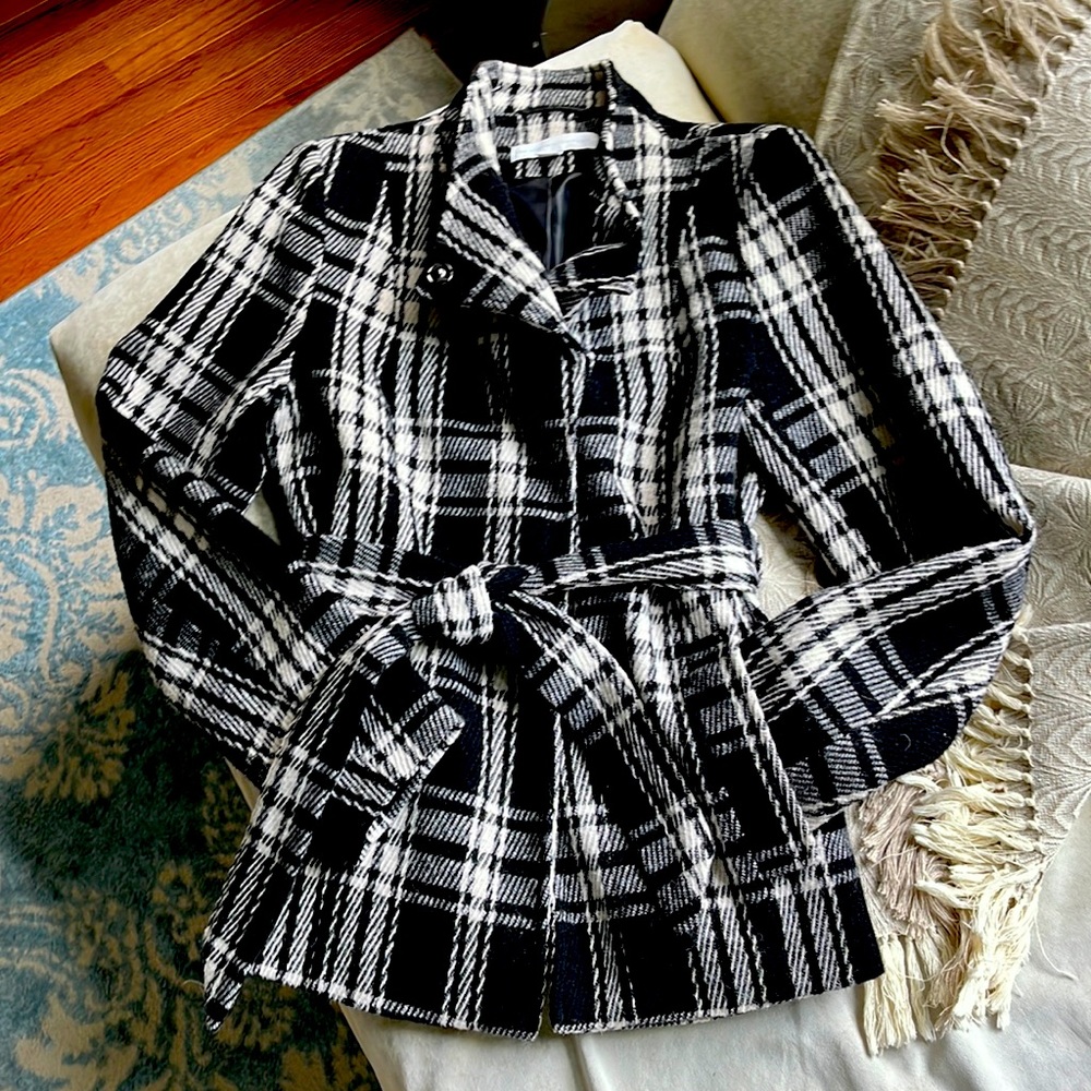 Tweed plaid jacket